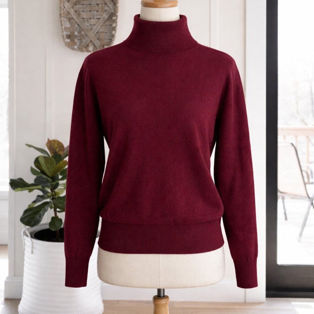 Telluride Clothing Company Burgundy XL Merino Wool Sweater